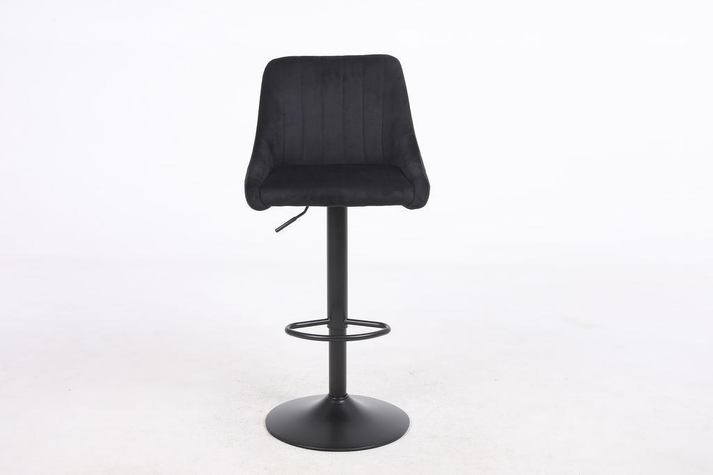 כסא בר מעוצב דגם ספרד בד צבע שחור כסא בר מעוצב דגם ספרד בד צבע שחור