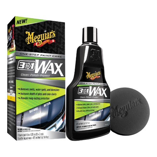 סט 3 ב-1; פוליש+ווקס+ניקוי - POLISH WAX CLEANSER KIT מבית MEGUIAR'S