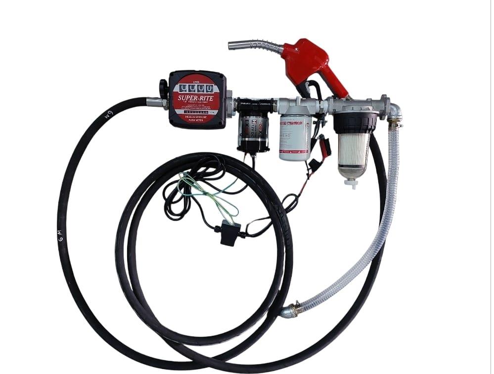 מיכל סולר תחנת תדלוק 1000 ליטר IBC משאבה 12 V פילטר סולר מפריד מים מונה וצינור 6 מטר קמפינג לייף