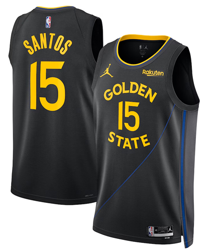 גופיית גי סנטוס גולדן סטייט NBA שחורה