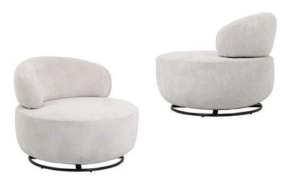 🌀כורסא מסתובבת לקסוס בג' | Lexus Beige Swivel Chair