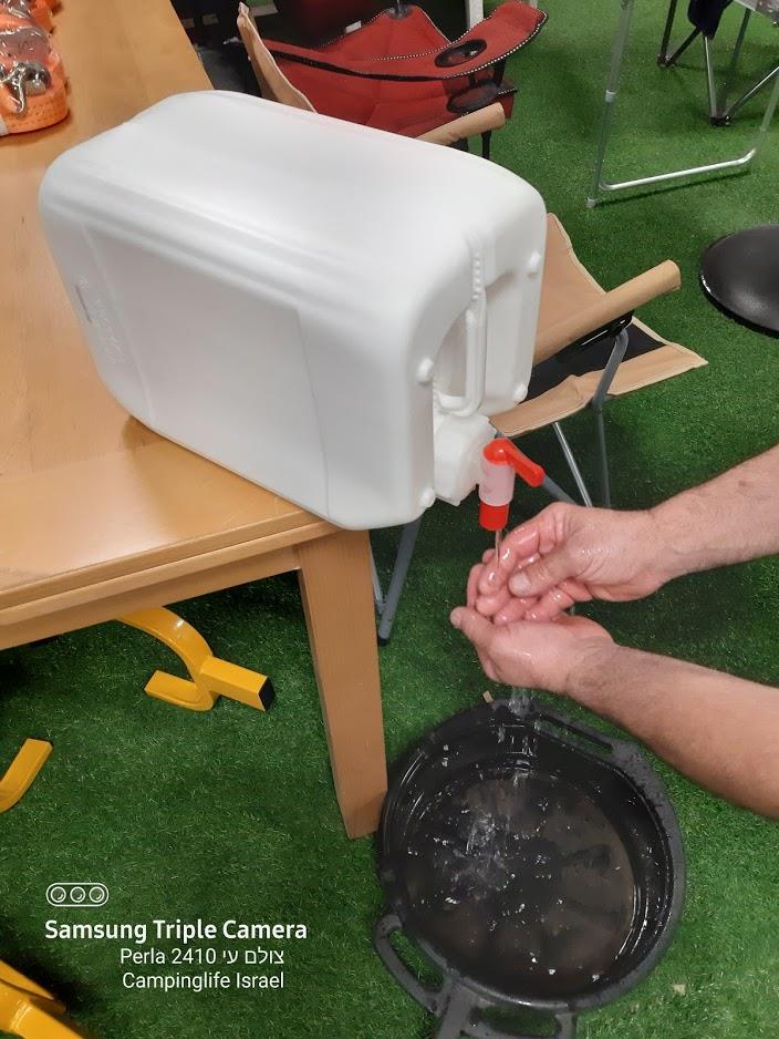 מיכל 18 ליטר גריקן  עם ברז חכם סדרת מיכלים חדשים בנפחים שונים הברז פקק מתאים לכל הסדרות קמפינג לייף