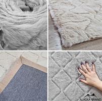שטיח סלון פרוותי דגם דנמרק - מגע נעים כמשי! *3 צבעים*