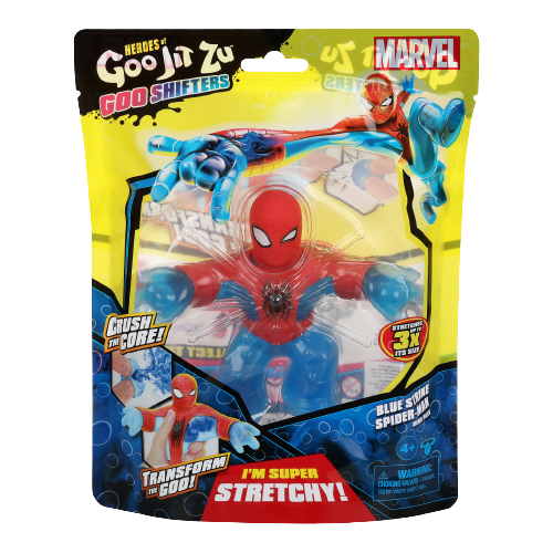 גו ג'יט זו X מארוול - בובה נמתחת - סטרץ'  Goo Shifters גיבורי על ספיידרמן - Goo Jit Zu