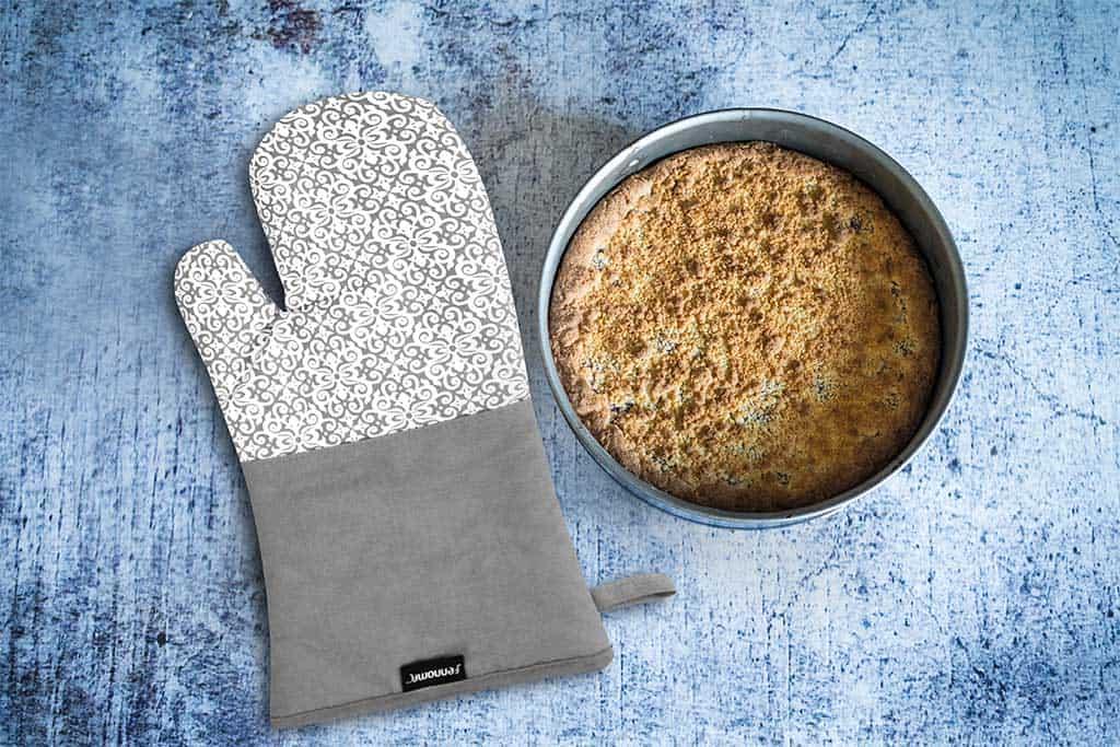 כפפה לחום מעוצבת אפור