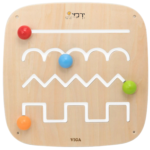 לוח משחק ופעילות מעץ לתלייה – מסלולים