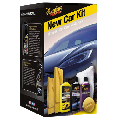 ערכה חדשה להברקה וטיפוח הרכב - Brilliant Solutions New Car Care Kit מבית MEGUIAR'S