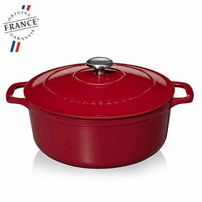 סיר יציקת ברזל 6 ליטר קוטר 28 ס"מ  CHASSEUR