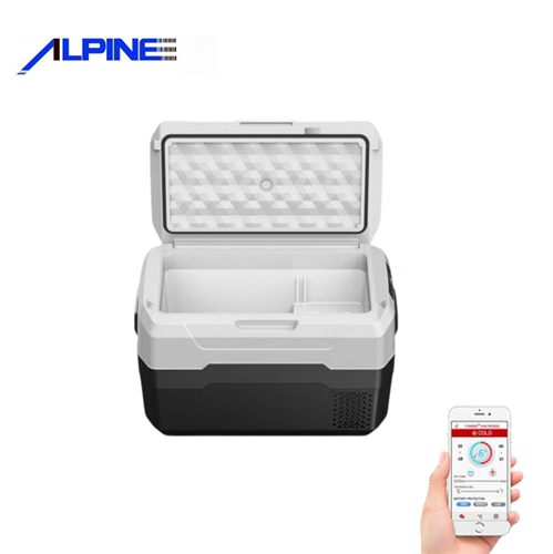 מקרר קומפרסור לרכב 50 ליטר ALPINE דגם ALPX הפעלה באמצעות אפליקציה