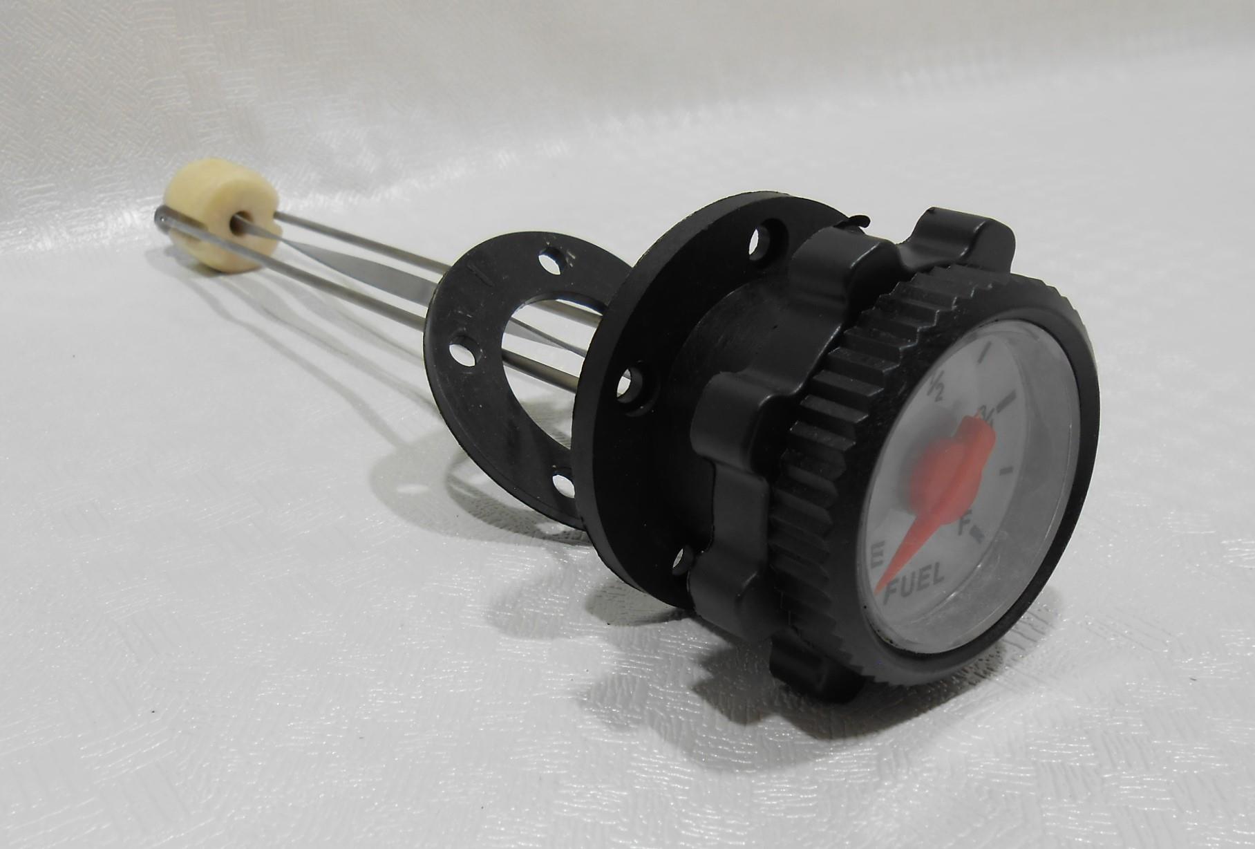 מצוף מכאני עומק 24.5 סמ עם שעון סקאלה שמראה את גובה הנוזל ללא צורך בחשמל מיועד לדלק ולמים