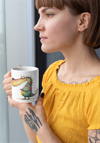 ספל דינו צבעוני – גדול מדי בשביל לחשוב קטן