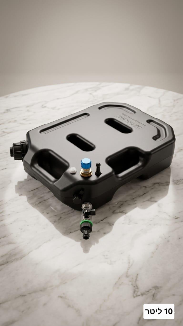 מיכל עם ברז 10 ליטר שטוח עם העתקת נקודת מילוי מעלה ונשם קמפינג לייף