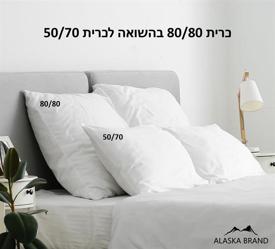 כרית פינוק גדולה 80X80 - מלאה במיוחד