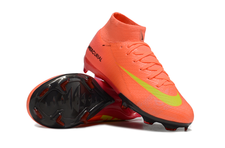 נעלי כדורגל ילדים Nike Air Zoom Mercurial Elite FG כתום צהוב