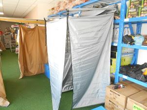 אוהל תא הלבשה שירותים ומקלחת להתקנה קבועה על הגיפ או הקרוואן עם אפשרות להסרה קמפינג לייף