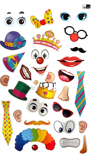 מדבקות גאמבו אביזרי פורים