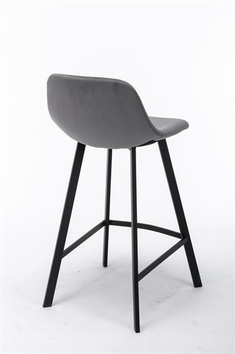 כסא בר מעוצב דגם פיראוס צבע אפור