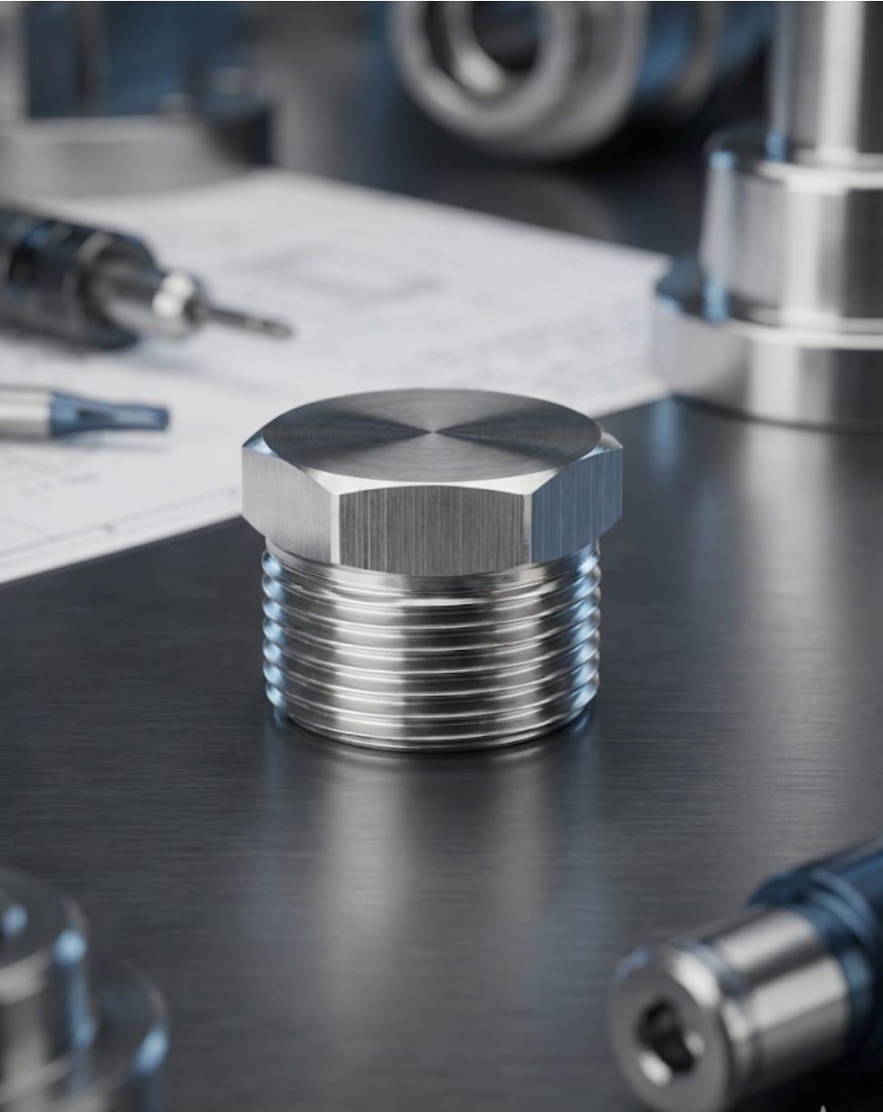 פקק הברגה נירוסטה זכר 1 צול BSP עשוי בחריטה 189 גרם HEAVY DUTY קמפינג לייף פקק הברגה נירוסטה זכר 1 צול BSP עשוי בחריטה 189 גרם HEAVY DUTY קמפינג לייף