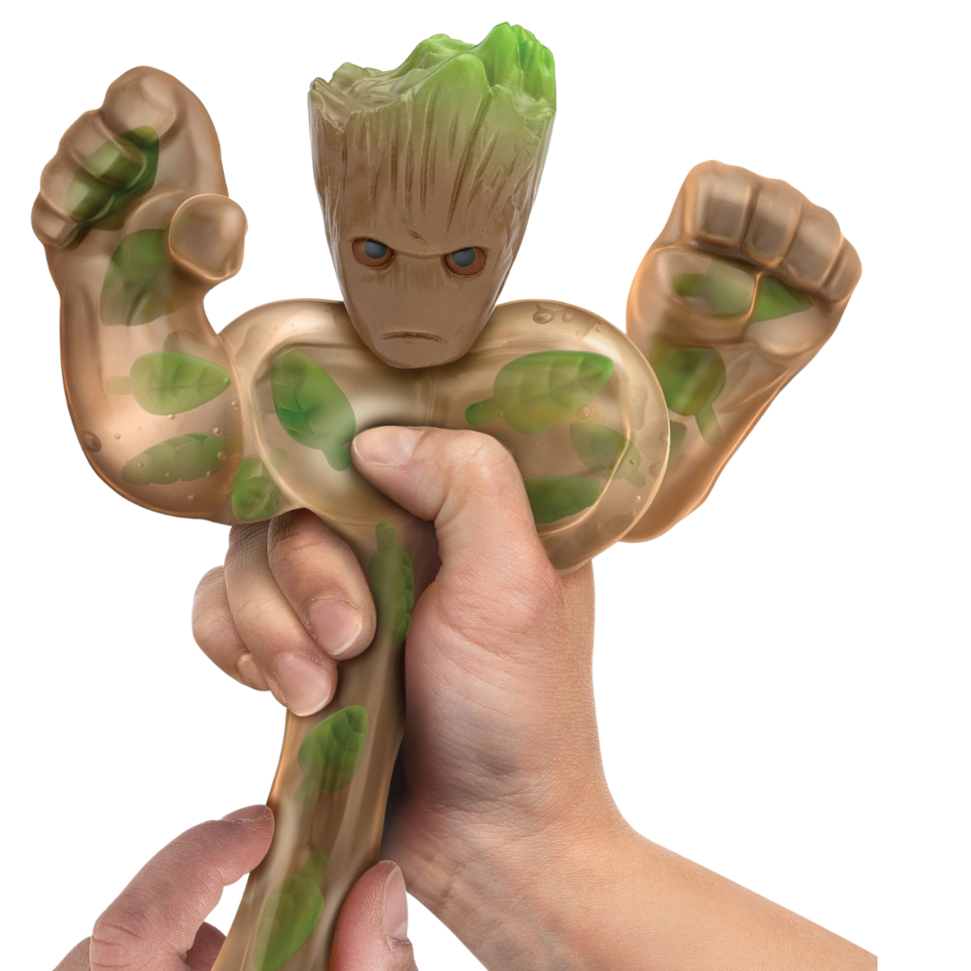 גו ג'יט זו X מארוול - בובה נמתחת - סטרץ' שומרי הגלקסיה גרוט - Goo Jit Zu