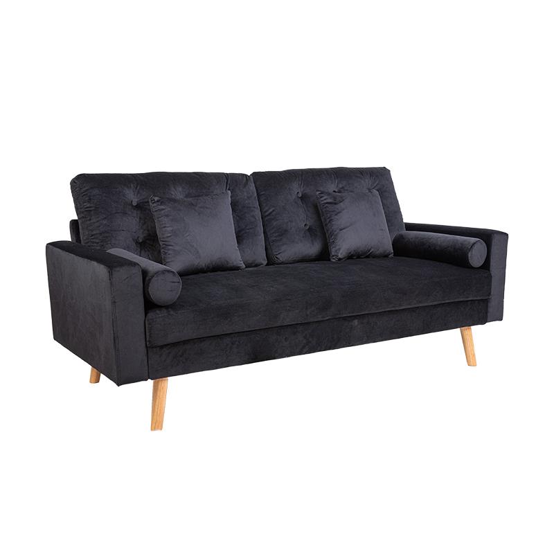 ספה תלת מושבית דגם אוהיו צבע שחור