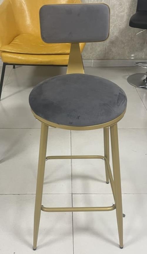 כסא בר מעוצב דגם סיישל צבע אפור