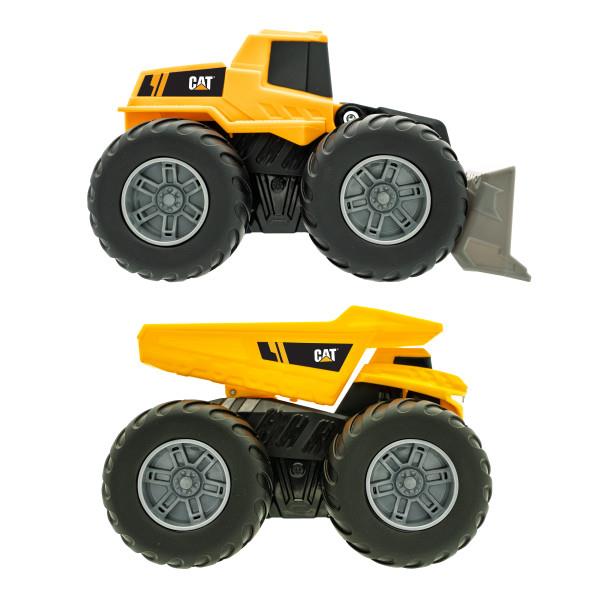קאט - סמי טריילר XXL + משאית פינוי וטרקטור  3 ב- 1 - כולל אורות וצלילים