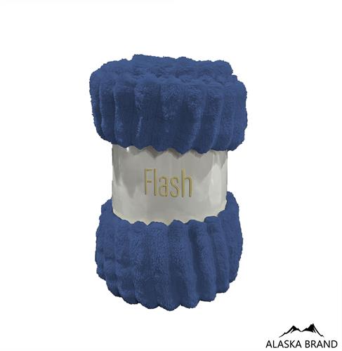 שמיכת כירבולית פליז רכה ומפנקת דגם פלאש Flash | אפשרות לתוספת רקמה אישית