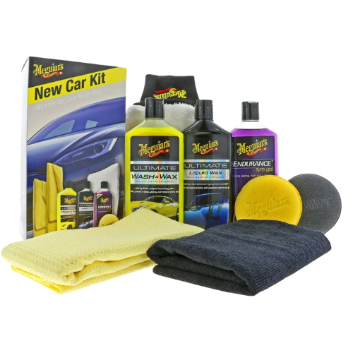 ערכה חדשה להברקה וטיפוח הרכב - Brilliant Solutions New Car Care Kit מבית MEGUIAR'S