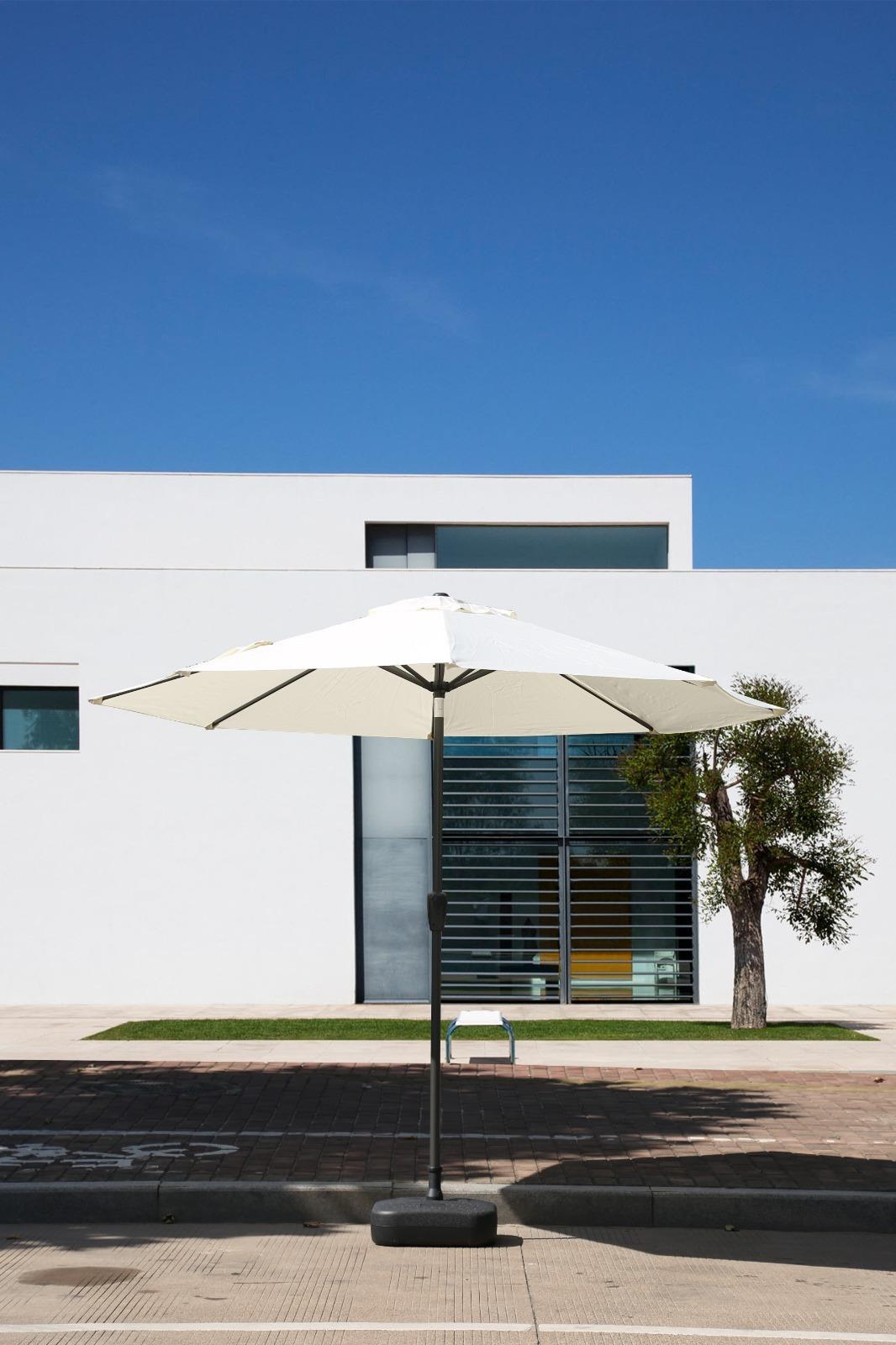 שמשיה יפה צבע בז' אוף וויט קוטר 2.7 מטר עם בסיס מהדורה חדשה נפח 22 ליטר צבע שחור קמפינג לייף שמשיה יפה צבע בז' אוף וויט קוטר 2.7 מטר עם בסיס מהדורה חדשה נפח 22 ליטר צבע שחור קמפינג לייף