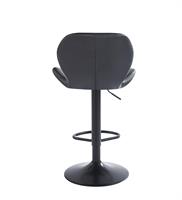 כסא בר מעוצב דגם מקס צבע דמוי עור שחור