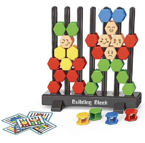 הרכבת משושה לגובה ל-4 ילדים במיכל