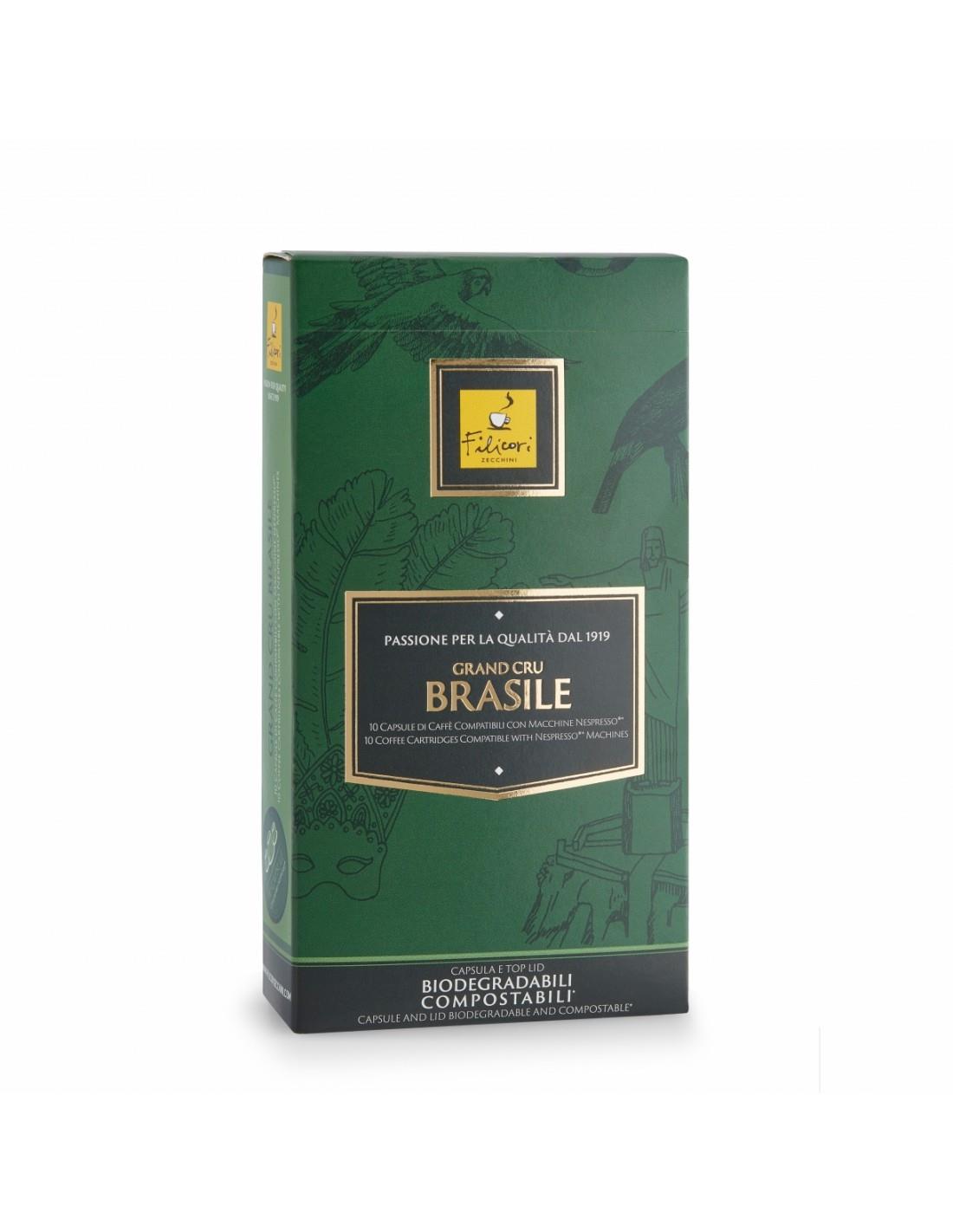 Filicori Zecchini – BRASILE - Caffè in Capsule Compatibili Nespresso™ - 10 capsule – MONORIGINE