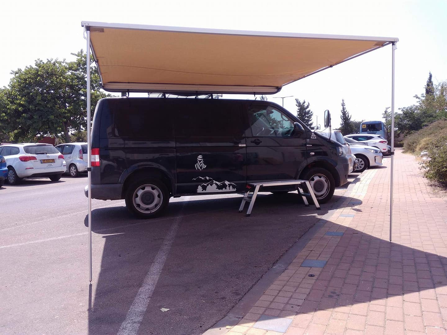 סככת צל צלון צד לרכב 3X3 מטר סככת צל ענקית קמפינג לייף