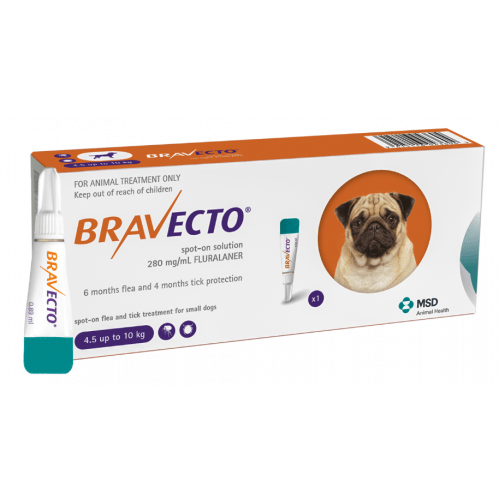 ברבקטו אמפולה So לטיפול בפרעושים וקרציות 250 מג לכלב 4.5-10 קג Bravecto שופיפט