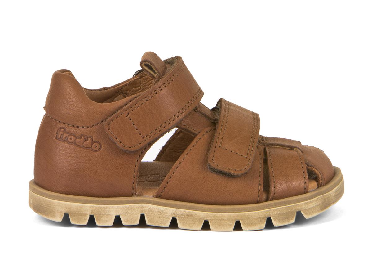 סנדלי עור פרודו וולקרו כפול FRODDO G3150213 BROWN