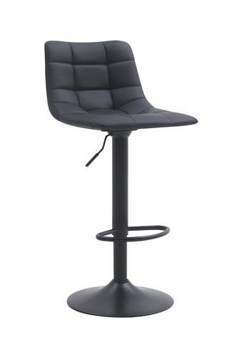 כסא בר מעוצב דגם בלגיה צבע דמוי עור שחור