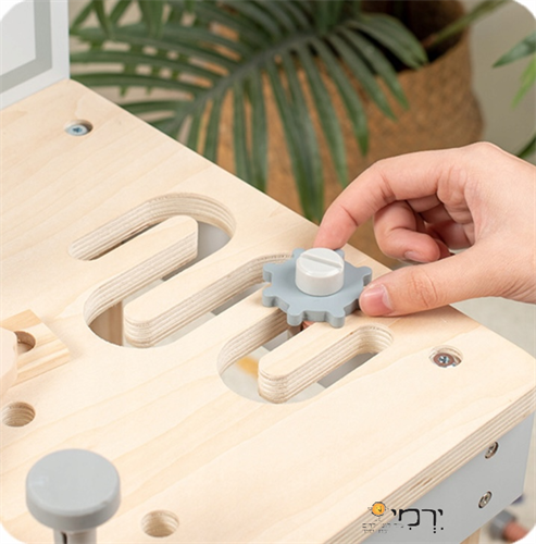 שולחן הברגות + אביזרים מעץ איכותי