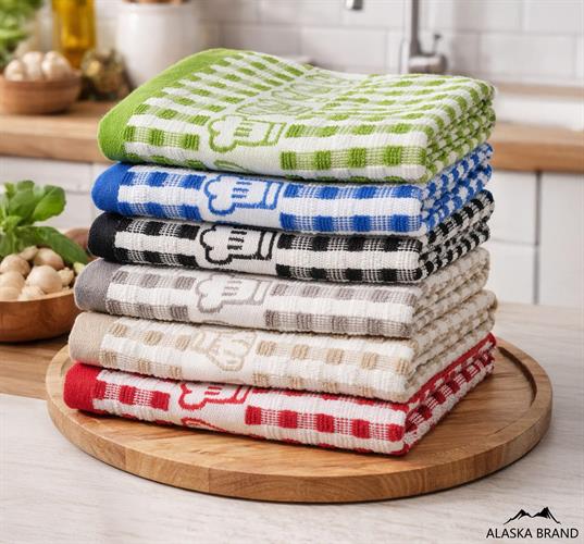 מגבות מטבח - שף מבצע 6 ב109 ש"ח! (כנסו לבחירת צבעים)