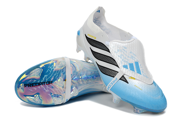 נעלי כדורגל אדידס Adidas Predator Elite FG לבן כחול
