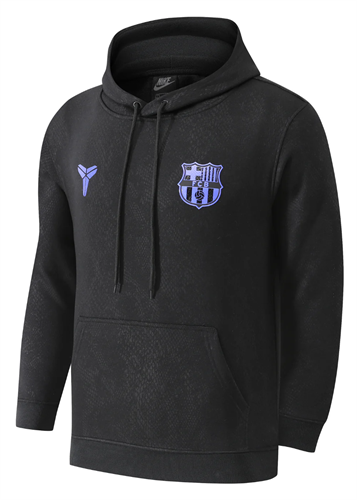 ברצלונה ז'אקט קפוצ'ון שחור סגול