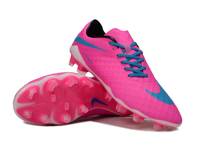 נעלי כדורגל Nike Hypervenom phantom FG ורוד כחול