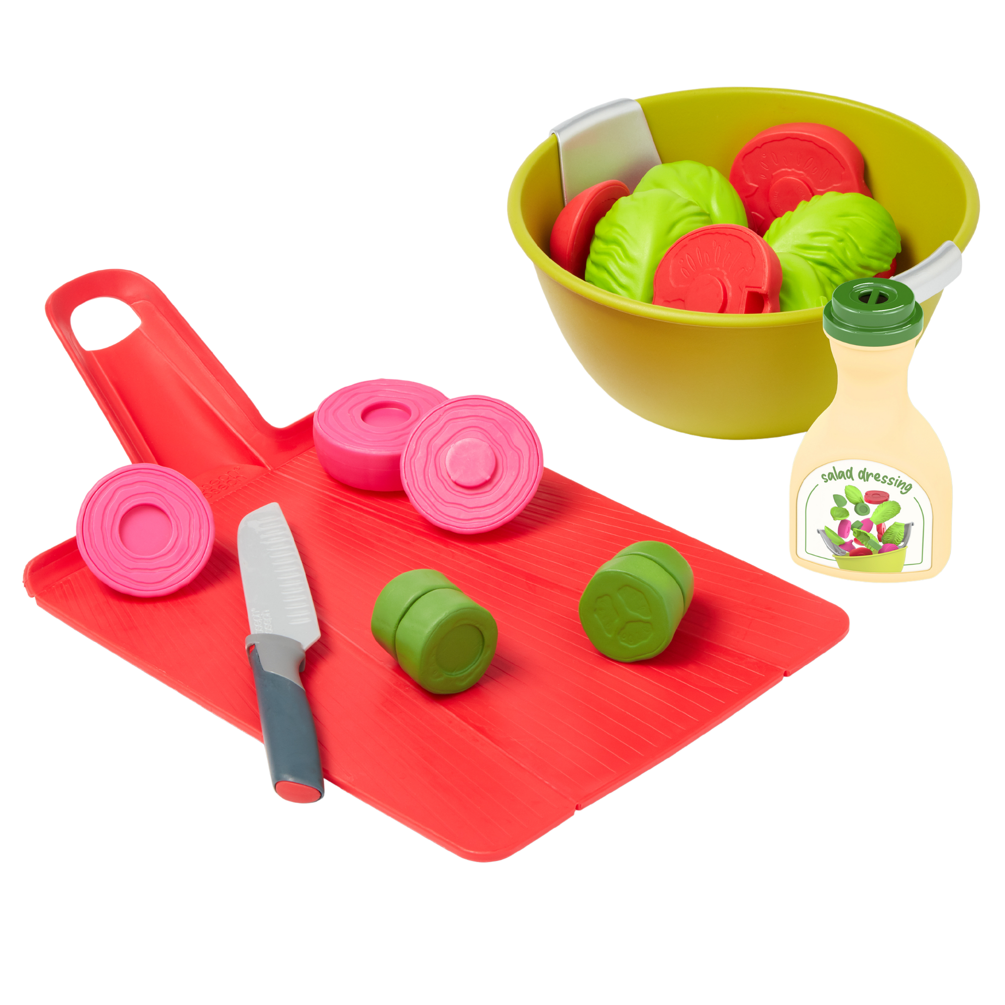 ערכת סלט עם אביזרים של Joseph Joseph | סט כלים וירקות להכנת סלט לטבחים צעירים גילאי 3+