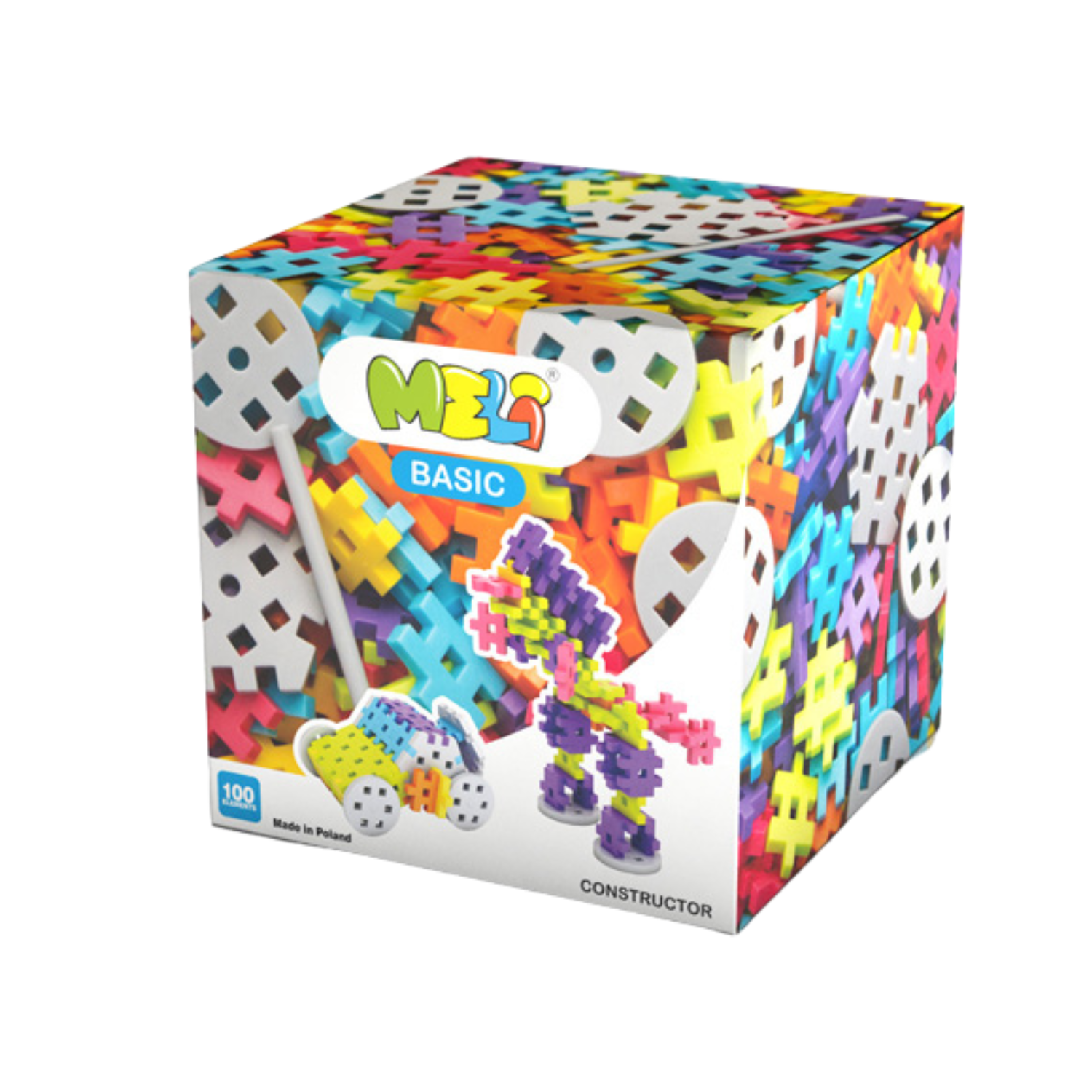 מלי MELI בייסיק BASIC פסטל ערכת קונסטרקטור 100 חלקים