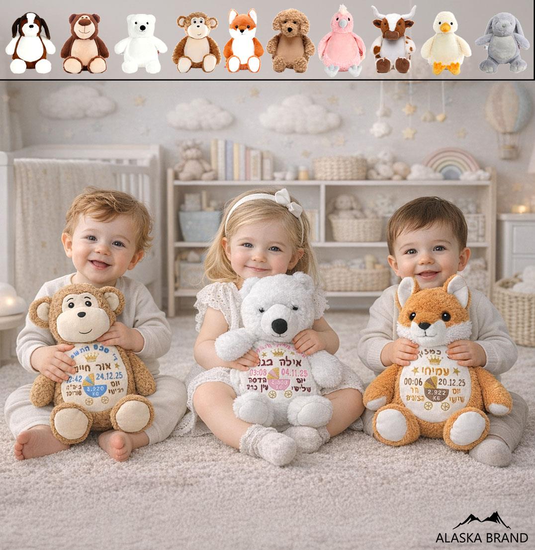 רקמת תעודה לידה לבובה שלכם | מבחר דגמים חדשים!