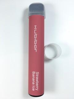 סיגריה אלקטרונית חד פעמית כ 1500 שאיפות Kubibar Disposable 20mg בטעם תות בננה Strawberry Banana Ice