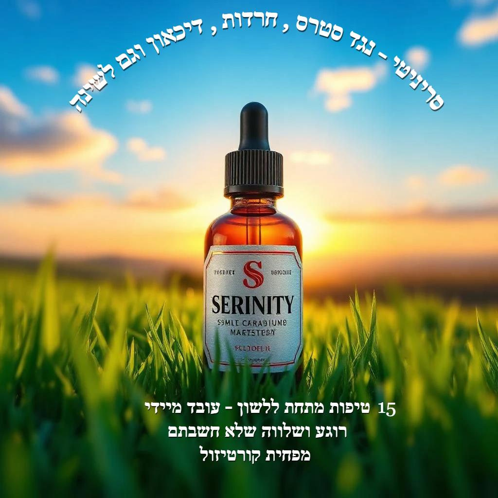 סריניטי נגד סטרס - חרדה ודיכאון