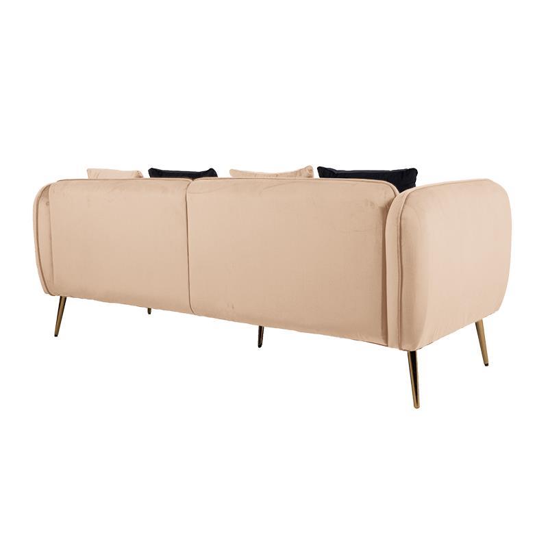 ספה תלת מושבית דגם ברצלונה צבע בז