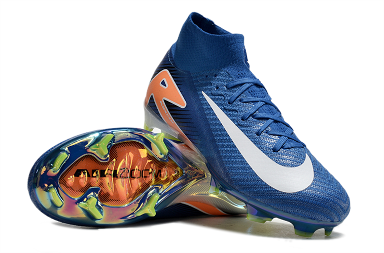 נעלי כדורגל Nike Air Zoom Mercurial Elite FG כחול לבן