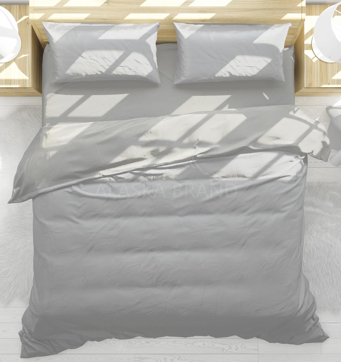 מצעים בתפזורת להרכבה 100% כותנה - אפור בהיר