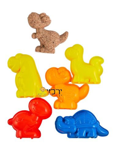 צורות דינוזאורים מיני לחול במארז